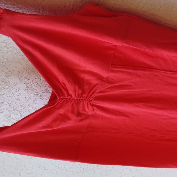 GAP | Bodycon Midi Hula Red Dress Size Small TALL & Medium NWT - Picture 5 of 7